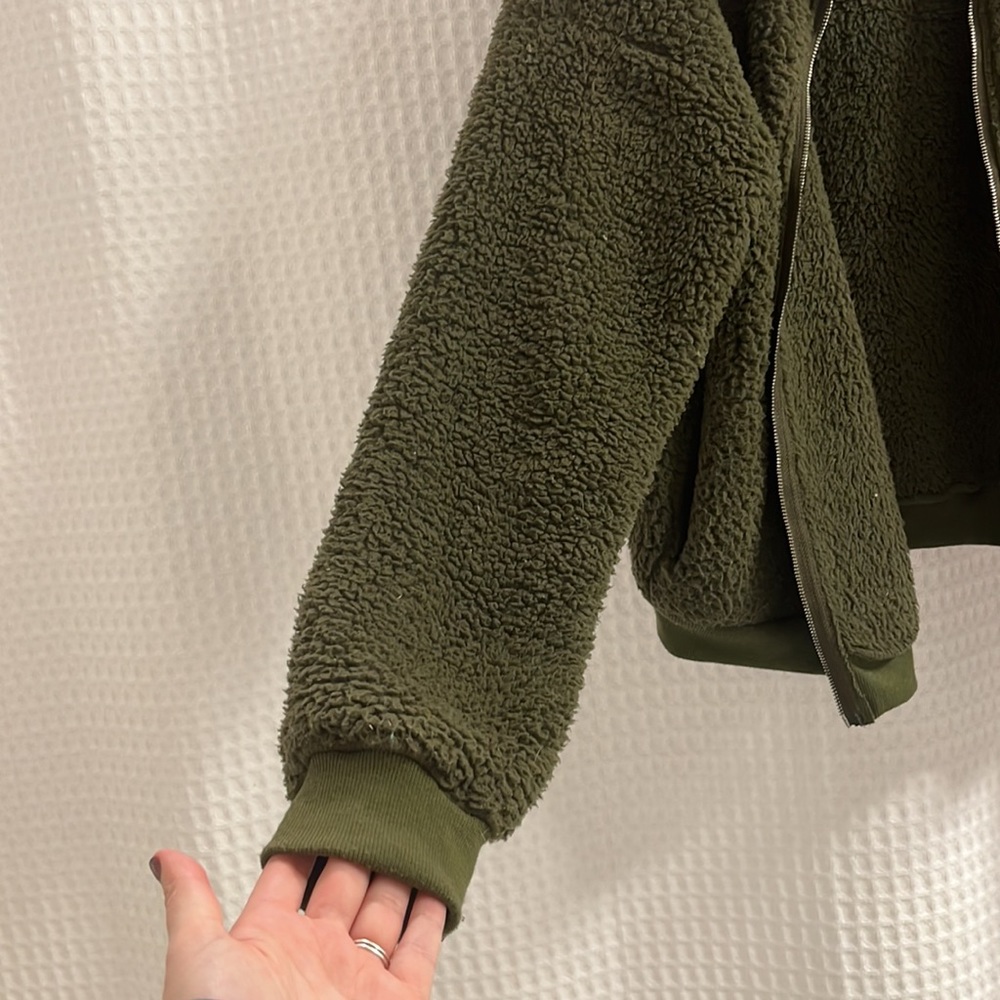Green Teddy Jacket - Picture 2 of 3